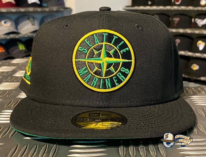 Seattle Mariners Custom Side Patch 59Fifty Fitted Hat Collection by MLB