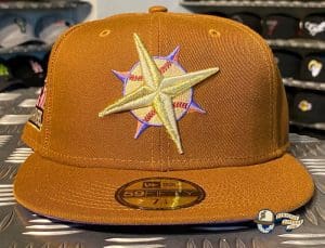 Seattle Mariners Custom Side Patch 59Fifty Fitted Hat Collection by MLB x New Era Brown