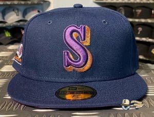 Seattle Mariners Custom Side Patch 59Fifty Fitted Hat Collection by MLB x New Era Navy