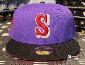 Seattle Mariners Custom Side Patch 59Fifty Fitted Hat Collection by MLB x New Era Purple