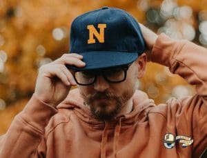 Collegiate November 2021 Fitted Hat Collection by Ebbets Navy