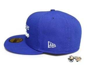Escape To Paradise Royal Blue White 59Fifty Fitted Hat by Fitted Hawaii x New Era Side