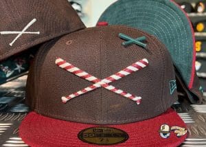 Crossed Bats Logo 2021 Christmas Edition 59Fifty Fitted Hat by JustFitteds x New Era