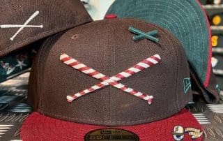 Crossed Bats Logo 2021 Christmas Edition 59Fifty Fitted Hat by JustFitteds x New Era