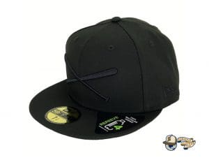Crossed Bats Logo Repreve Bandana 59Fifty Fitted Hat by JustFitteds x New Era Left