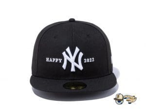 Happy New Year New York Yankees 2022 59Fifty Fitted Hat by MLB x New Era Front