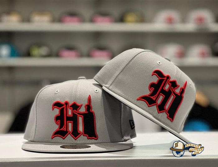 Hi Kame Grey 59Fifty Fitted Hat by 808allday x New Era