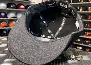 JustFitteds Bear Logo Black Grey 59Fifty Fitted Hat by JustFitteds x New Era Bottom