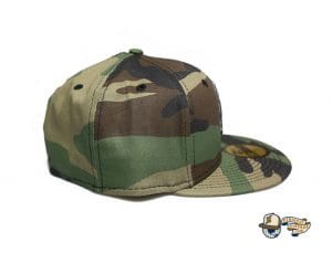 Kamehameha Woodland Camo Metallic Black Pearl 59Fifty Fitted Hat by Fitted Hawaii x New Era Right