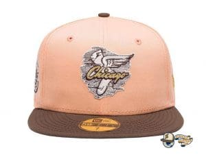Bourbon And Peach Cobbler Reverse Pack 59Fifty Fitted Hat Collection by Leaders 1354 x MLB x New Era Front