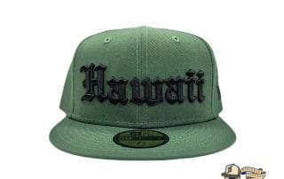 Hawaii Rifle Green 59Fifty Fitted Hat by 808allday x New Era