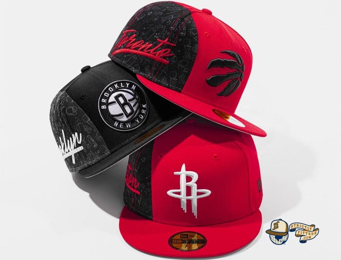 NBA Side City Doodle 59Fifty Fitted Hat Collection by NBA x New Era