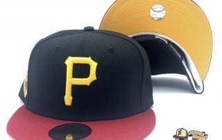 Pittsburgh Pirates 1959 All Star Game Black Red Yellow 59Fifty Fitted Hat by MLB x New Era