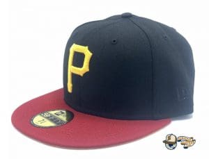 Pittsburgh Pirates 1959 All Star Game Black Red Yellow 59Fifty Fitted Hat by MLB x New Era Left
