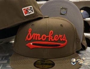 Tampa Bay Smokers 59Fifty Fitted Hat by MiLB x New Era Brown