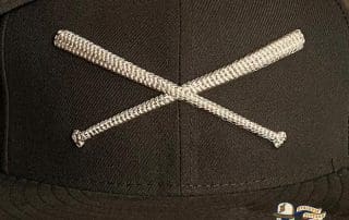 Crossed Bats Logo Chain Stitch Brown 59Fifty Fitted Hat by JustFitteds x New Era