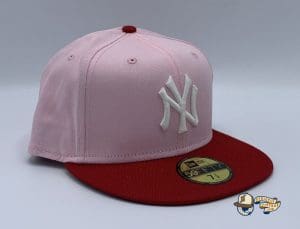 New York Yankees Pink Scarlet Walnut UV 59Fifty Fitted Hat by MLB x New Era Right