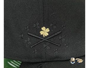 St. Patrick's Day Special Crossed Bats Logo 59Fifty Fitted Hat by JustFitteds x New Era Back