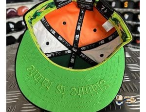 St. Patrick's Day Special Crossed Bats Logo 59Fifty Fitted Hat by JustFitteds x New Era Bottom