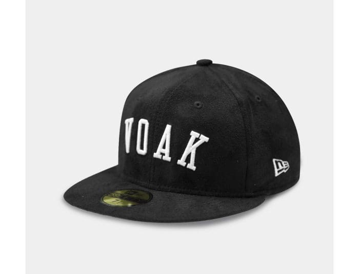 Collegiate Black Suede 59Fifty Fitted Hat by Voak x New Era