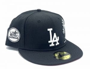 Los Angeles Dodgers Black Palm Tree 1980 ASG 59Fifty Fitted Hat by MLB x New Era Right