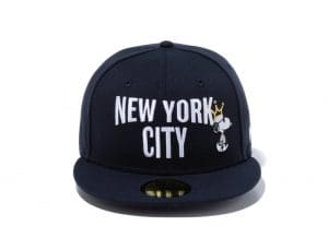 Peanuts New York City Joe Cool Crown 59Fifty Fitted Hat by Peanuts x New Era Front
