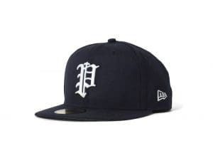 Privilege Classic P Logo 59Fifty Fitted Hat by Privilege x New Era Navy
