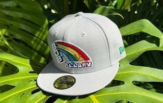 Rainbows Hawaii Gray 59Fifty Fitted Hat by 808allday x New Era