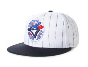 Toronto Blue Jays Pinstripe 59Fifty Fitted Hat by MLB x New Era Left