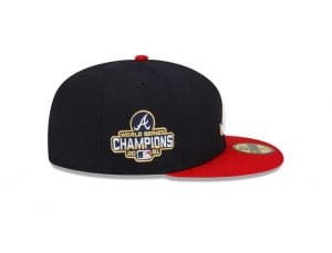 Atlanta Braves Gold 2021 World Series Championship 59Fifty Fitted Hat by MLB x New Era Side