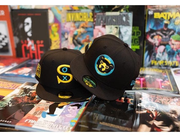 Cubs and White Sox Comic Book-Inspired 59Fifty Fitted Hat Collection by MLB x New Era Front