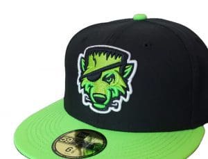 Erie SeaWolves NEC Frankenwolf 59Fifty Fitted Hat by MiLB x New Era Front