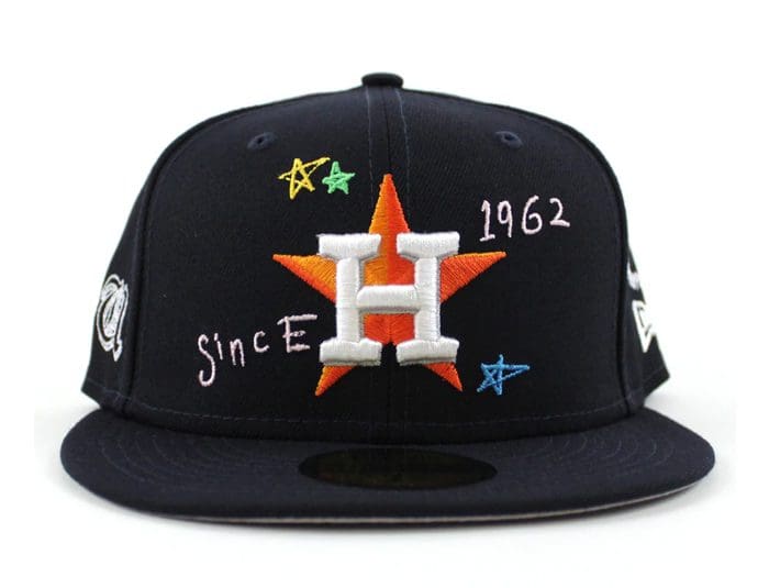 Houston Astros Scribble 2017 World Series 59Fifty Fitted Hat by MLB x New Era