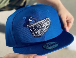 L-Train 59Fifty Fitted Hat by Fitted Fanatic x Burdeens x New Era Royal