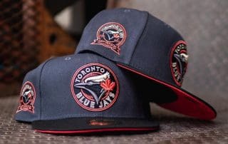 Toronto Blue Jays 40th Anniversary Infrared 59Fifty Fitted Hat by MLB x New Era