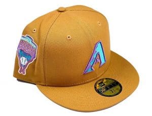 Arizona Diamondbacks 1998 Inaugural Season Wheat 59Fifty Fitted Hat by MLB x New Era Front