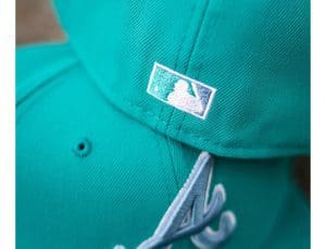 Atlanta Braves 2000 ASG Sky Teal 59Fifty Fitted Hat by MLB x New Era Back