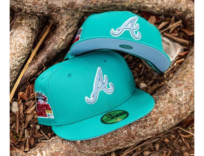 Atlanta Braves 2000 ASG Sky Teal 59Fifty Fitted Hat by MLB x New Era