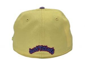 Bear Logo Yellow 59Fifty Fitted Hat by JustFitteds x New Era Back