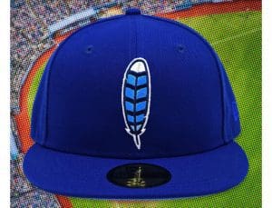 Blue Jay Feather Royal 59Fifty Fitted Hat by Noble North x New Era Front