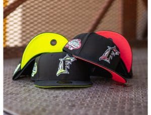 Florida Marlins 2003 World Series Volt Infrared 59Fifty Fitted Hat by MLB x New Era