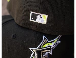 Florida Marlins 2003 World Series Volt Infrared 59Fifty Fitted Hat by MLB x New Era Back