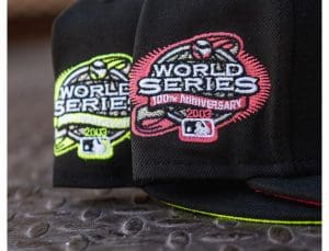 Florida Marlins 2003 World Series Volt Infrared 59Fifty Fitted Hat by MLB x New Era Patch