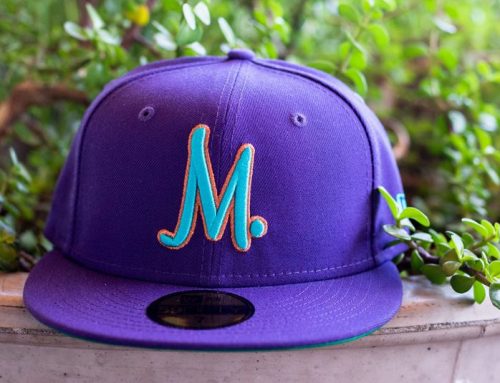 M Throwback Purple 59Fifty Fitted Hat by Manor x New Era