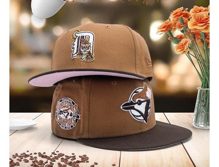 Brown Detroit Tigers Pink Bottom Tiger Stadium Side Patch New Era 59Fifty  Fitted