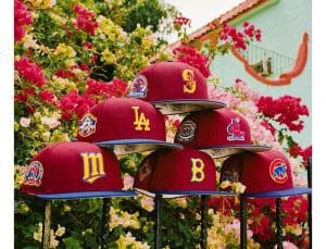 MLB Sangria 59Fifty Fitted Hat Collection by MLB x New Era