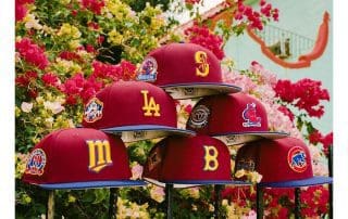 MLB Sangria 59Fifty Fitted Hat Collection by MLB x New Era