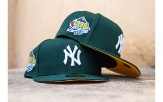 New York Yankees 1999 World Series Forest Green 59Fifty Fitted Hat by MLB x New Era