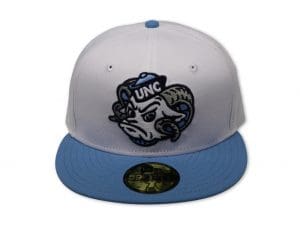 North Carolina Tar Heels 59Fifty Fitted Hat by NCAA x New Era White