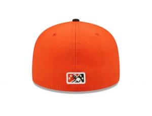 Peoria Chiefs Orange Barrel 59Fifty Fitted Hat by MiLB x New Era Back